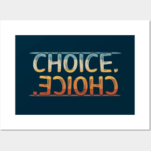 CHOICE. Casual Retro Lifestyle Statement Posters and Art